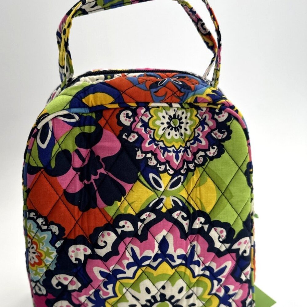 Vera Bradley Lunch Bunch Bag Insulated Lunchbox Snack Pockets Rio Colorful NEW - Picture 6 of 11